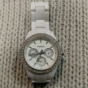 Fossil white watch